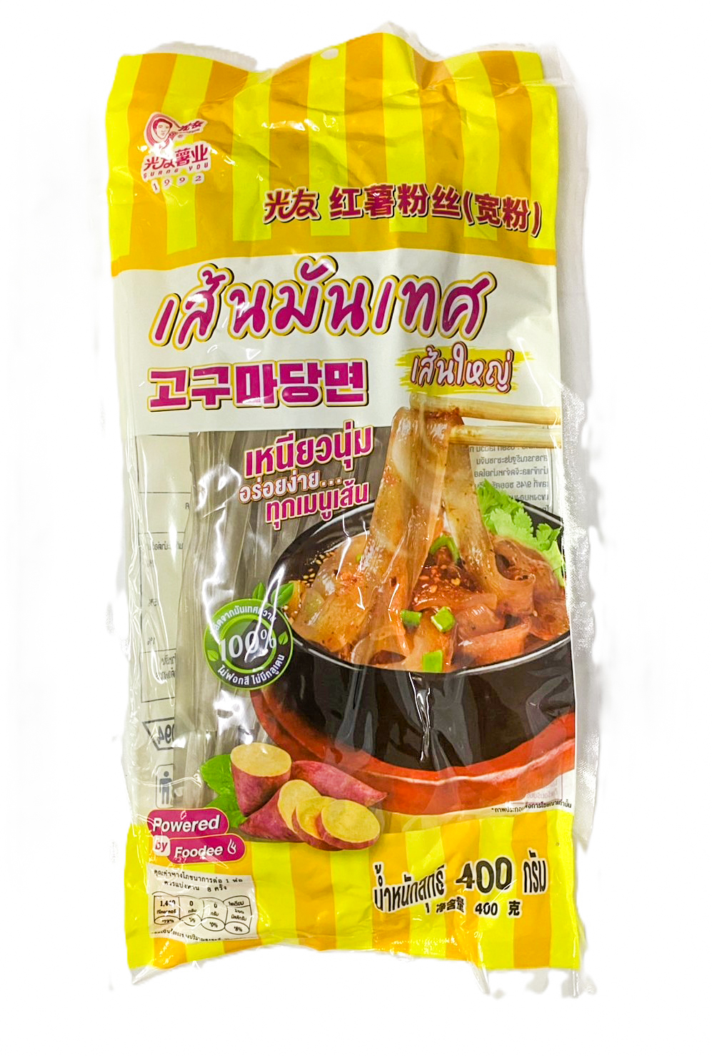 Guangyou Sweet Potato Vermicelli (Wide Noodles) 400g - 1