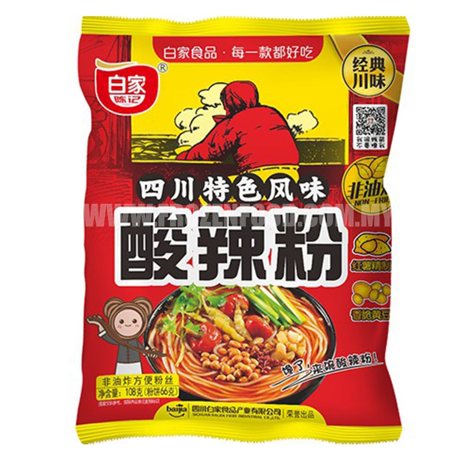 Bai Jia Chen Ji Chongqing Hot & Sour Vermicelli 108g - 1