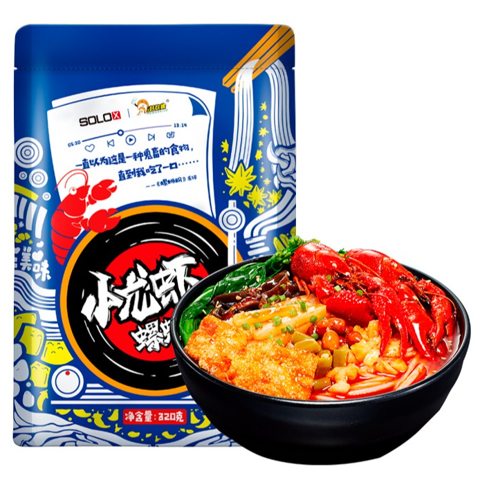 Hao Huan Luo Snail Rice Noodles — Crayfish Flavor 300g - 1
