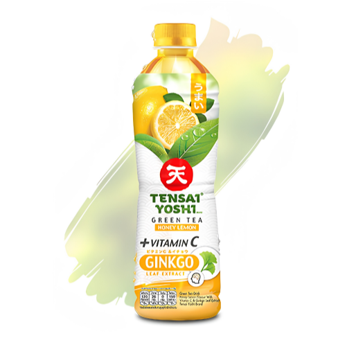 TENSAI YOSHI : 蜂蜜柠檬味绿茶 添加维生素C与银杏叶提取物 (440 毫升) - 1