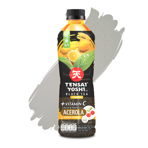 TENSAI YOSHI : Black Tea Lemon with Vitamin C and Acerola Cherry Extract 440 ML. - 1