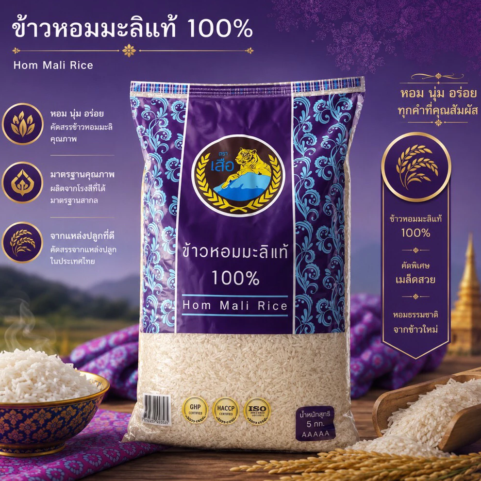 Tiger Brand Rice – 100% Authentic Jasmine Rice - 1