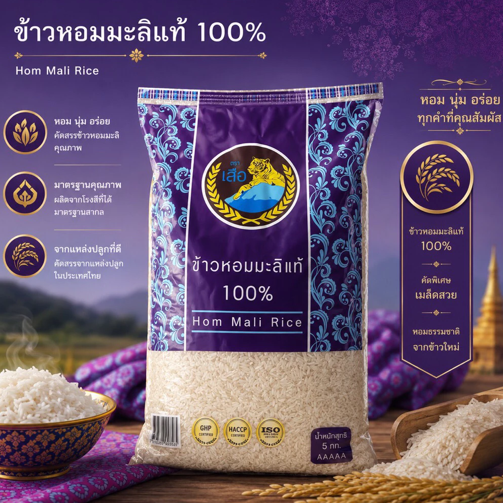 老虎牌大米 – 100% 纯正泰国香米 - 1