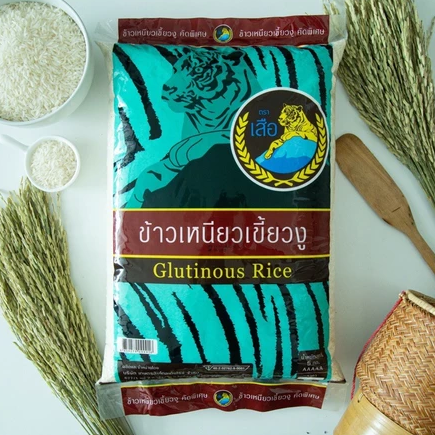 ข้าวตราเสือ - ข้าวเหนียวเขี้ยวงู - 1