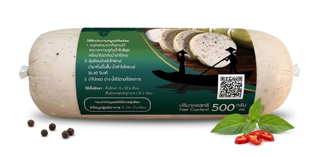 แม่ถ้วน หมูยอแซ่บหมูล้วน 500 กรัม - 3