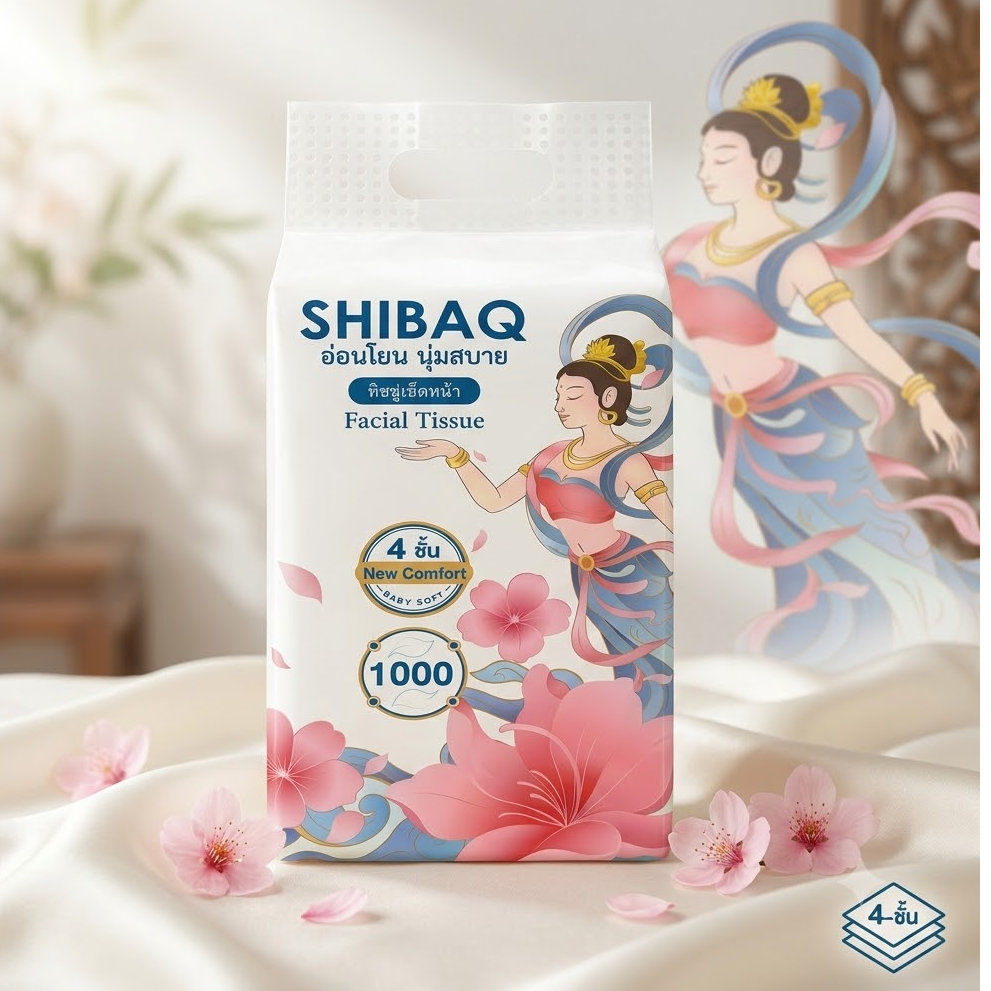 SHIBAQ กระดาษทิชชู่แบบแขวน (ห่อใหญ่จุใจ) - 1