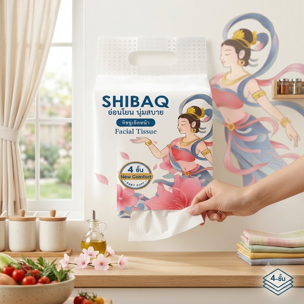 SHIBAQ กระดาษทิชชู่แบบแขวน (ห่อใหญ่จุใจ) - 2