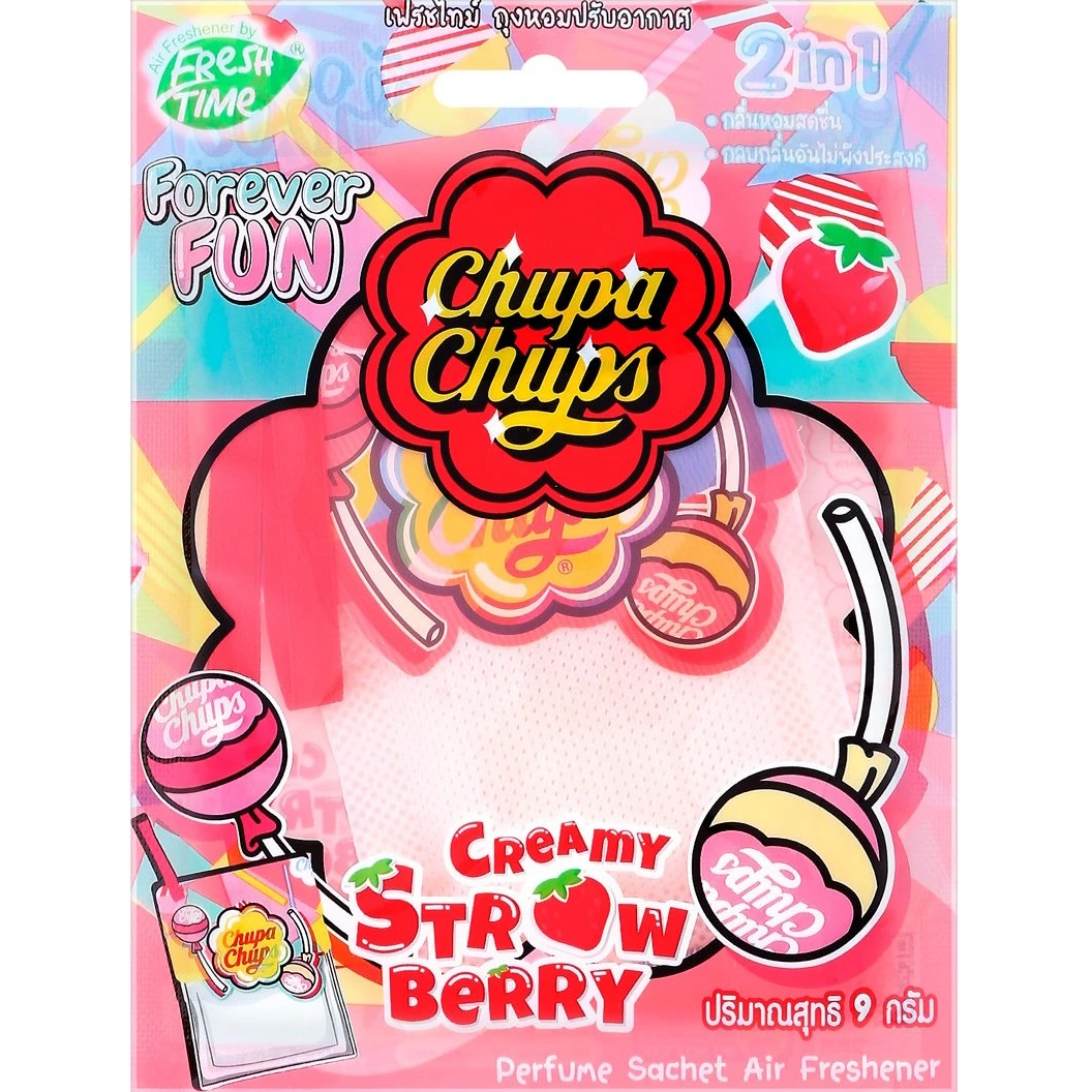 Fresh Time 珍宝珠 (Chupa Chups) 香薰挂袋 - 奶油草莓香 (9克) - 1