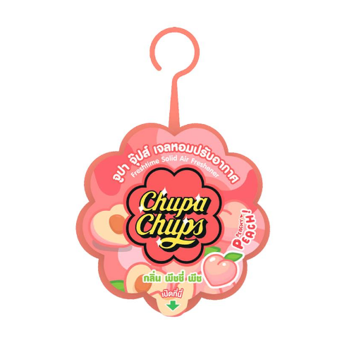 FRESH TIME Solid Air Freshener: CHUPA CHUPS Edition - Peachy Peach Scent (60 g.) - 6