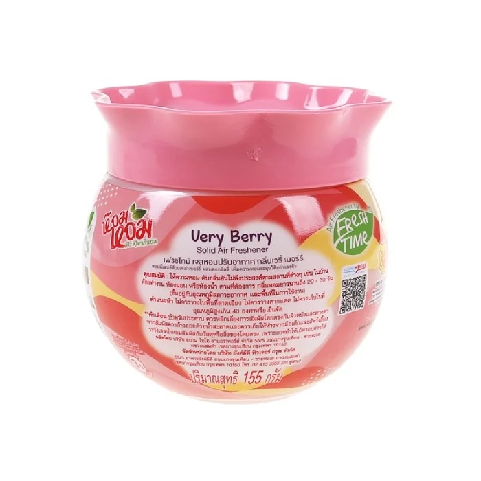 FRESH TIME Scented Gel Air Freshener: CHUPA CHUPS Edition - Very Berry Scent (155 g.) - 4