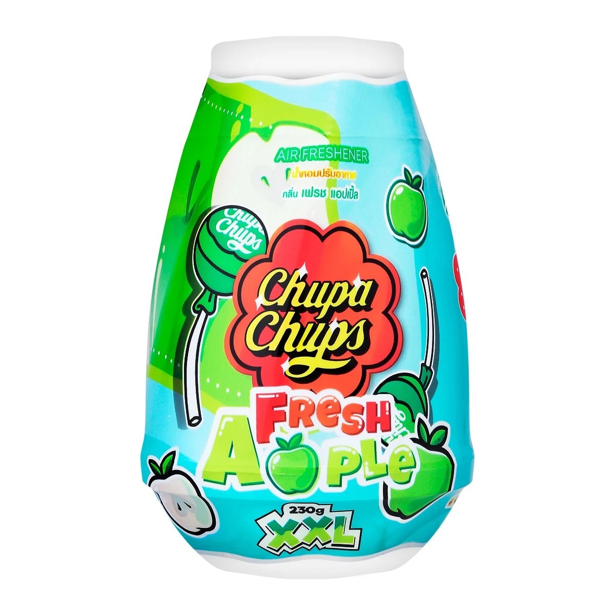 FRESH TIME Scented Gel Air Freshener: CHUPA CHUPS Edition - Fresh Apple Scent (230 g.) - 2