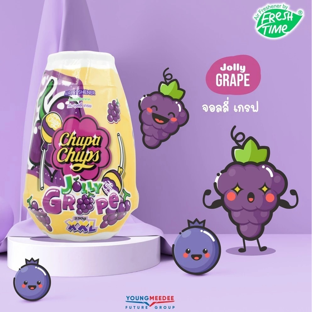 Fresh Time 珍宝珠 (Chupa Chups) 特大容量固体空气清新剂 - 欢乐葡萄香 (230克) - 1