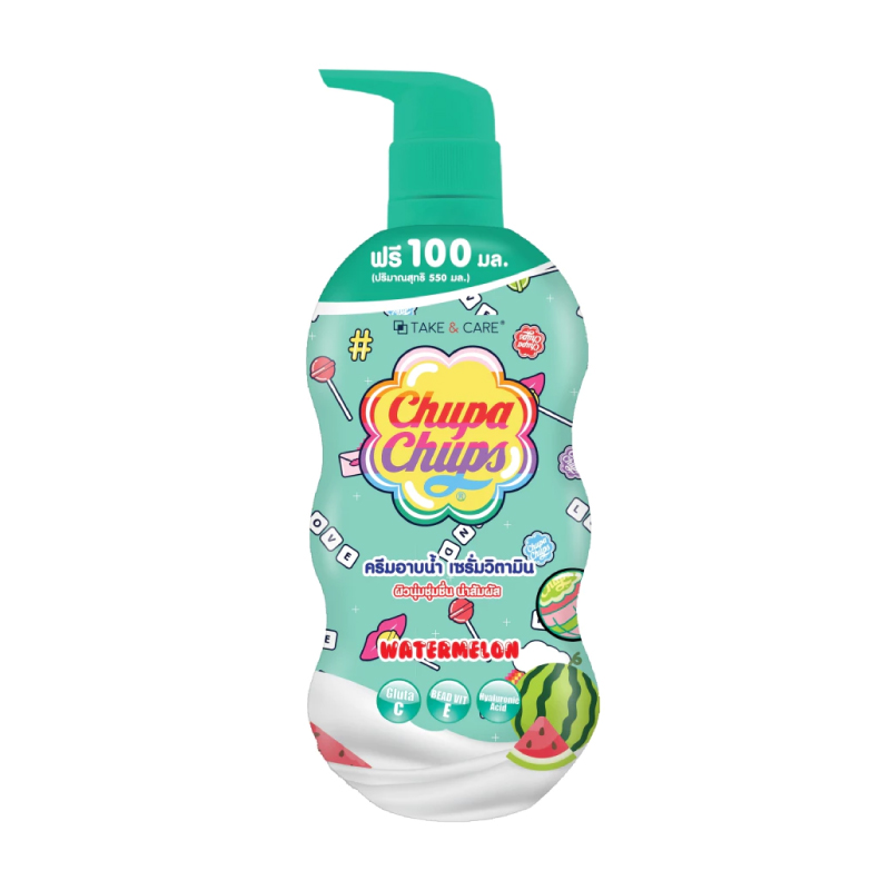 TAKE & CARE Bath & Shower Cream: CHUPA CHUPS Edition - Watermelon Scent (550 ml.) - 2