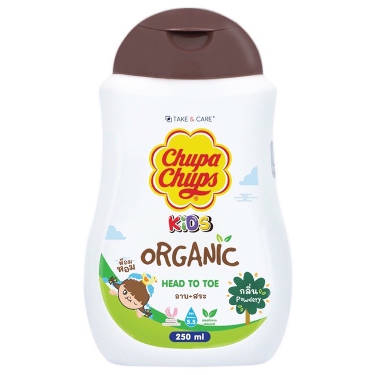 TAKE & CARE Kids Head to Toe Wash: CHUPA CHUPS Edition - Organic Formula (250 ml.) - 2