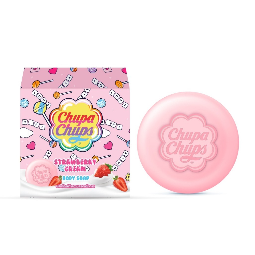 เทคแอนด์แคร์ จูปาจุ๊ปส์ สบู่อาบน้ำผสมวิตามิน กลิ่นสตรอเบอร์รี่ครีม (80 กรัม) - 2