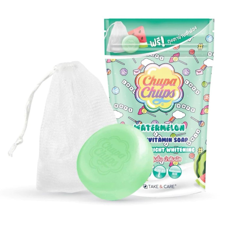Take & Care 珍宝珠 (Chupa Chups) 维他命滋润香氛美肤皂 - 西瓜香 (80克) - 1
