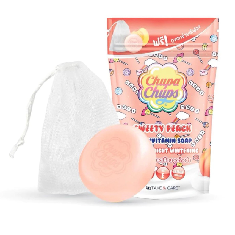 TAKE & CARE Vitamin Soap: CHUPA CHUPS Edition - Sweety Peach Scent (80 g.) - 1