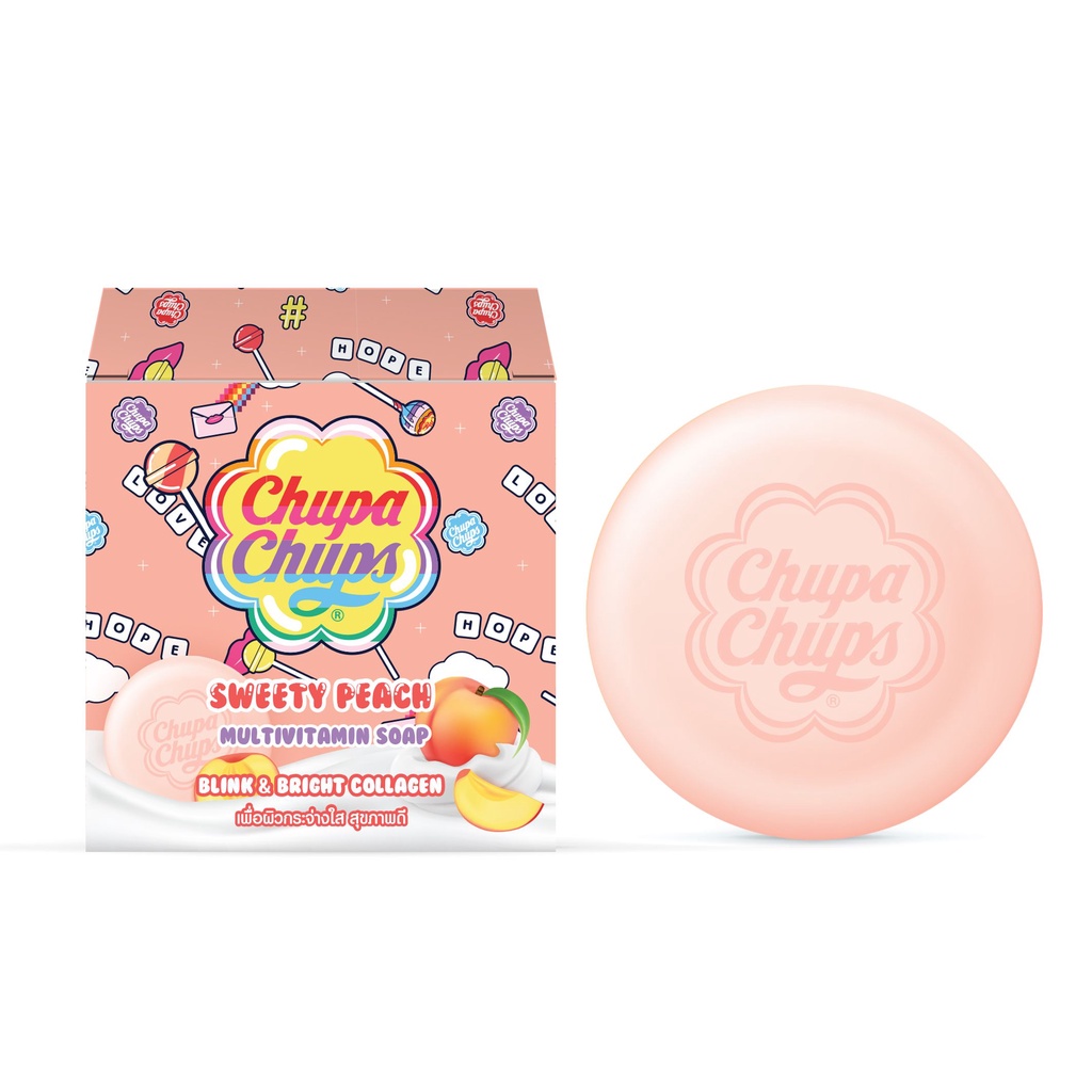 Take & Care 珍宝珠 (Chupa Chups) 维他命去角质香氛美肤皂 - 水蜜桃香 (80克) - 2