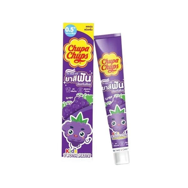 TAKE & CARE Kids Toothpaste: CHUPA CHUPS Edition - Grape Flavor (40 g.) - 1