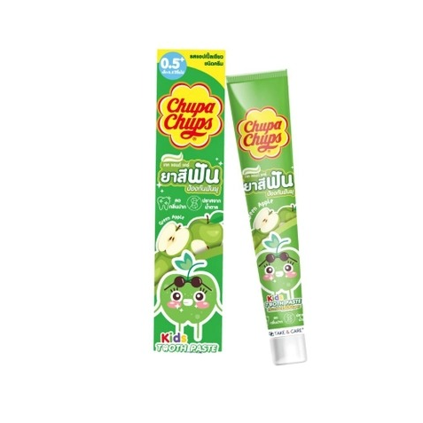 TAKE & CARE Kids Toothpaste: CHUPA CHUPS Edition - Green Apple Flavor (40 g.) - 1