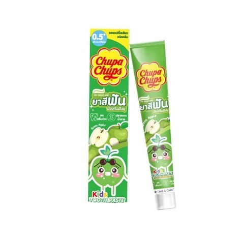 Take & Care 珍宝珠 (Chupa Chups) 儿童防蛀健齿牙膏 - 青苹果香 (40克) - 1