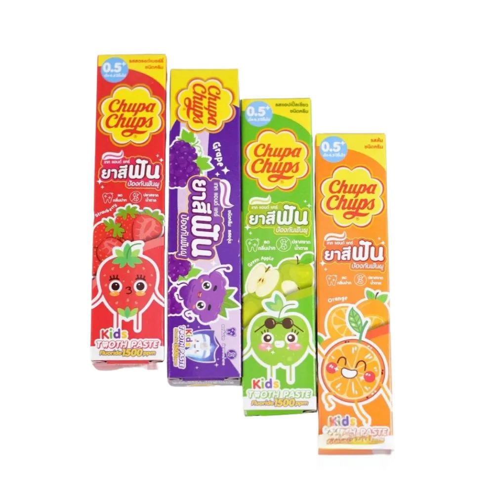 TAKE & CARE Kids Toothpaste: CHUPA CHUPS Edition - Green Apple Flavor (40 g.) - 4