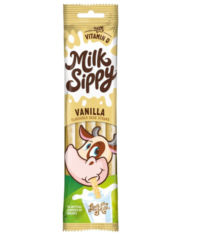 Milk Sippy – Vanilla Flavor Flavored Milk Straws (30g : 5 Straws x 6g) - 2