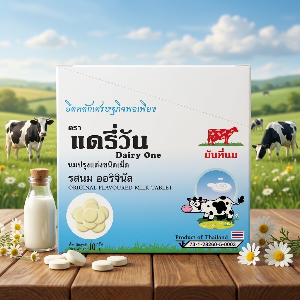 Dairy One 奶宝原味牛奶片 (10g : Sachet / 120g : Box) - 2