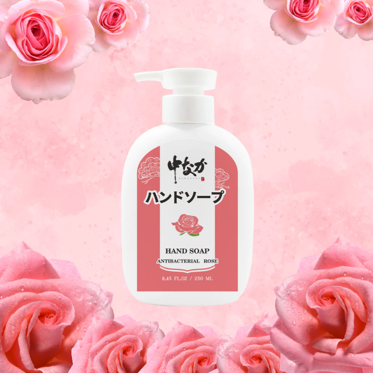 NAKANAKA Gentle Hand Sanitizer Wash - Rose Scented (250 ml) - 1