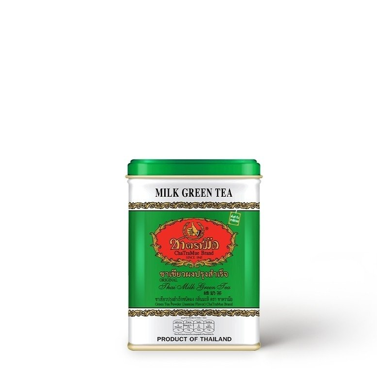 ChaTraMue Brand Green Tea Mix Tea Bags 50 Bags (125g Tin) - 1