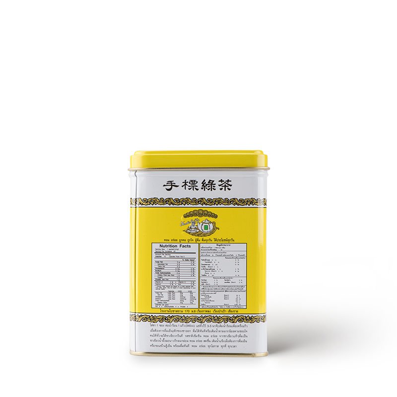ChaTraMue Brand Green Tea (Without Milk) Tea Bags 50 Bags (125g Tin) - 2
