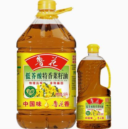 鲁花 低芥酸浓香菜籽油（物理压榨/非转基因） - 2